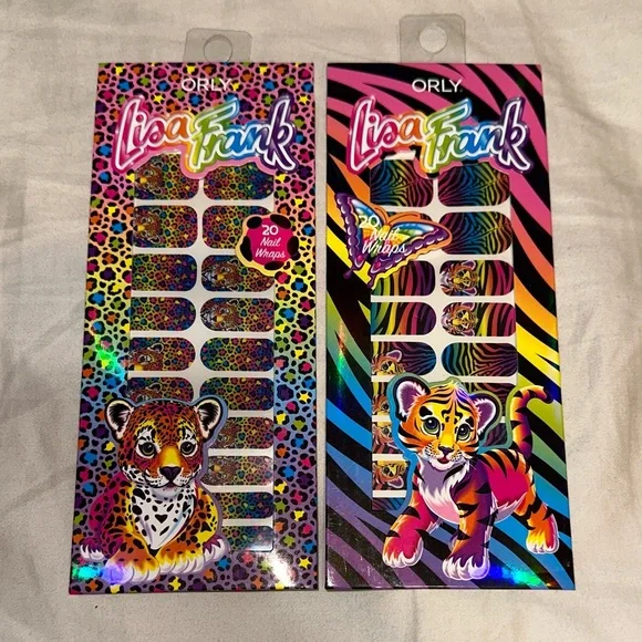 Set of 4 - ORLY Lisa Frank Colorful Nail Wraps - Picture 4 of 5